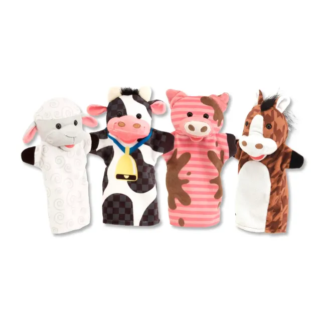 Melissa & Doug Farm Friends handpoppen boerderij
