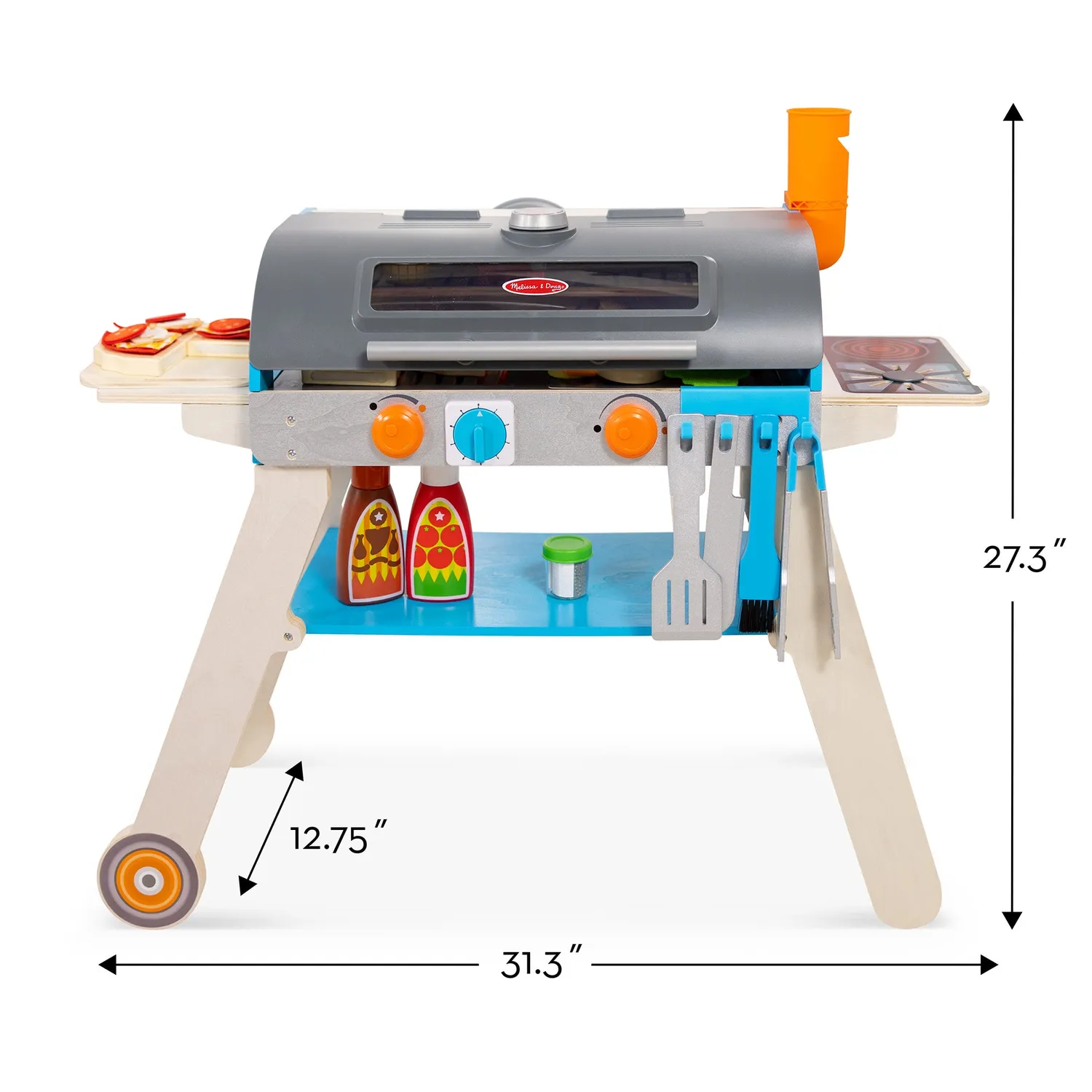 Melissa & Doug Deluxe Grill Pizza Oven speelkeuken
