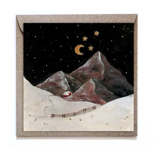 Ginger Fairy Home in the hills wenskaart 12x12 cm