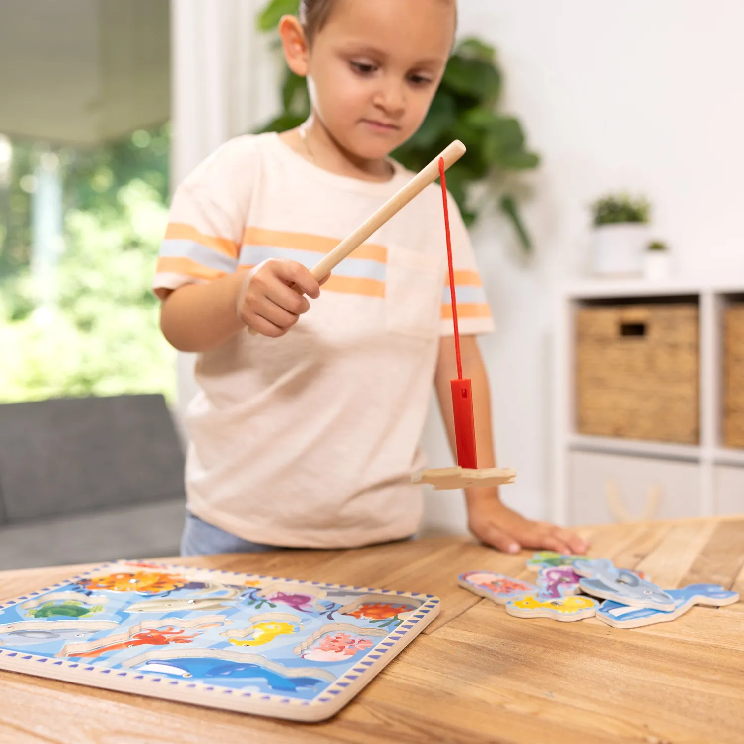 Melissa & Doug Fishing magnetisch visspel puzzel 10-delig hout