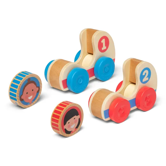Melissa & Doug GO Tots Houten Raceauto’s 2 Stuks Peuter