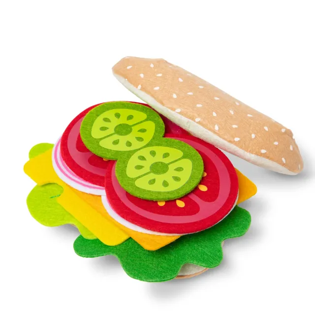 Melissa & Doug Felt Food Sandwich vilt speeleten 33-delig