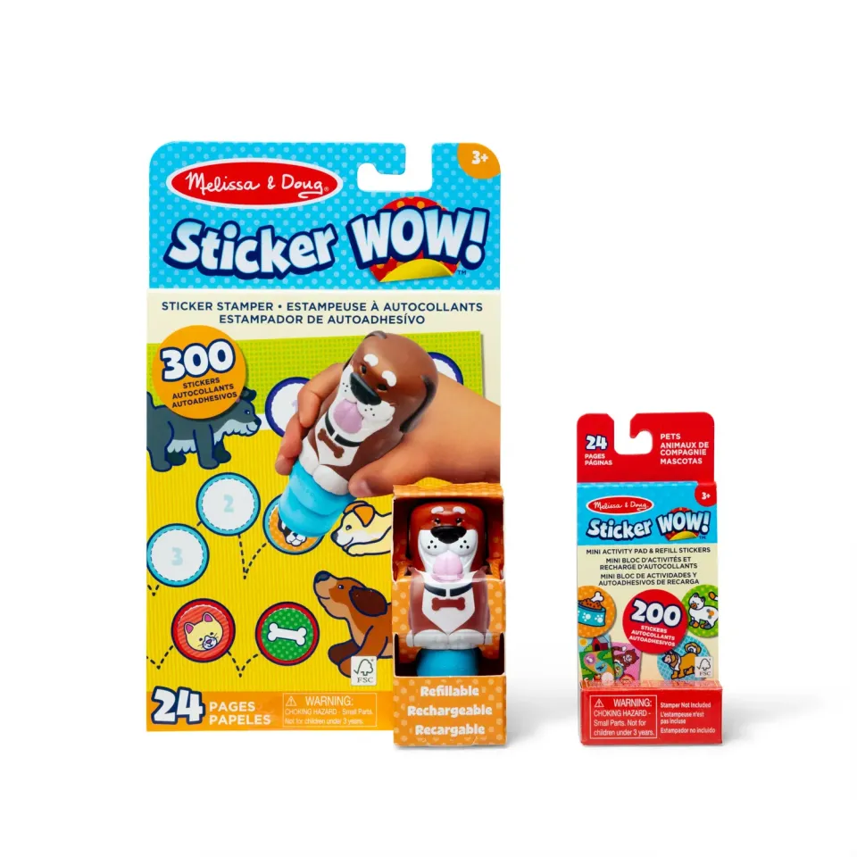 Melissa & Doug Sticker WOW! Dog Bundle stickerstempel 500 stickers
