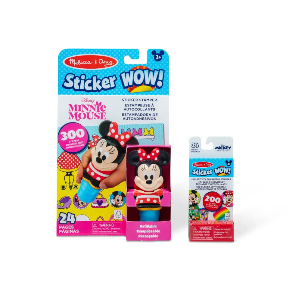 Melissa & Doug Sticker WOW Minnie Mouse stickerset bundle