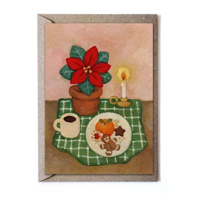 Ginger Fairy A slow December wenskaart 148x105 met envelop