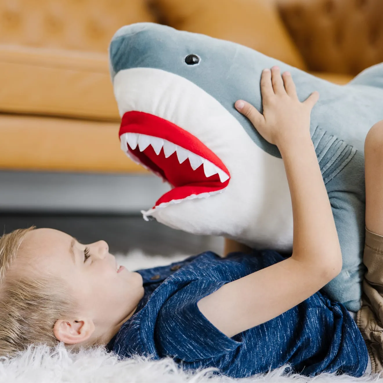 Melissa & Doug Shark Giant knuffel haai groot 90 cm