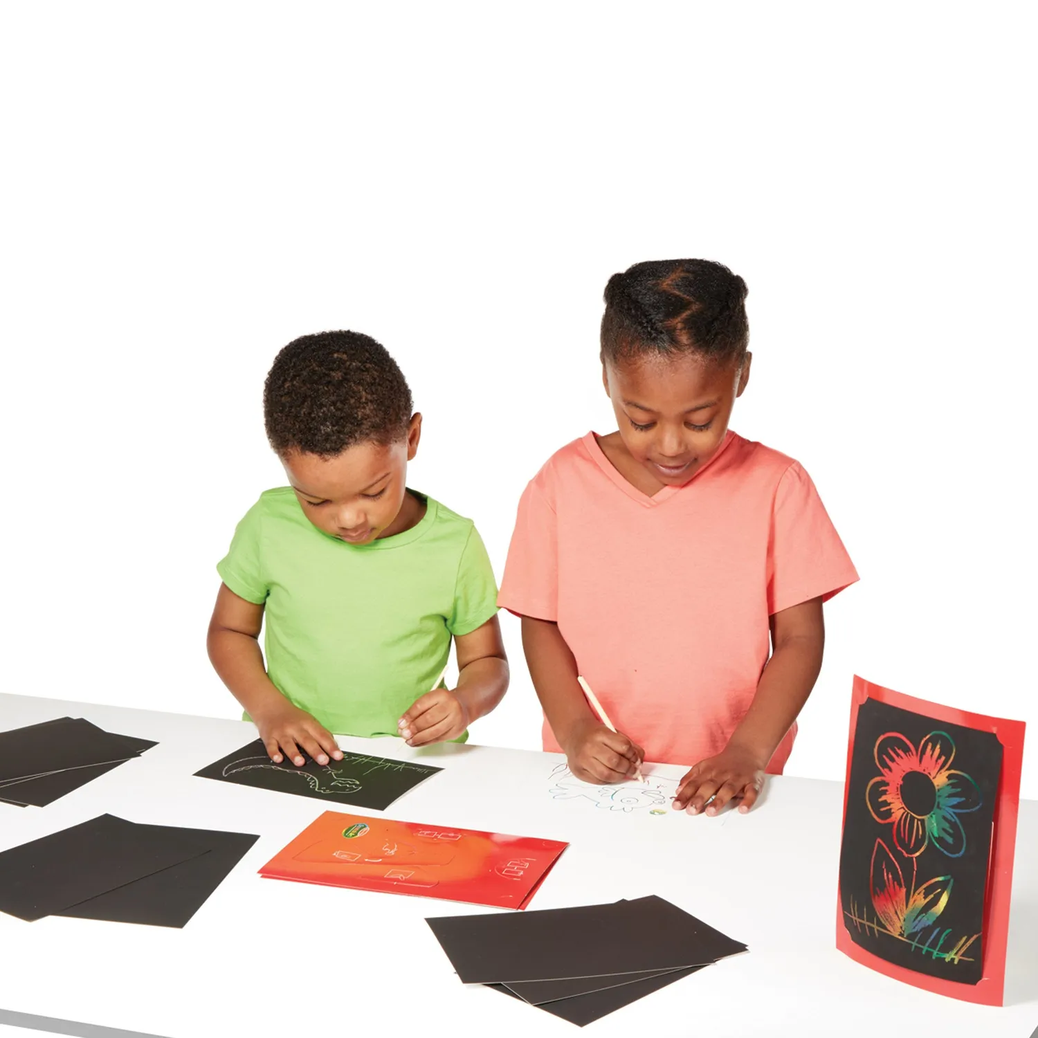 Melissa & Doug Deluxe Combo Scratch Art krasset 16-delig