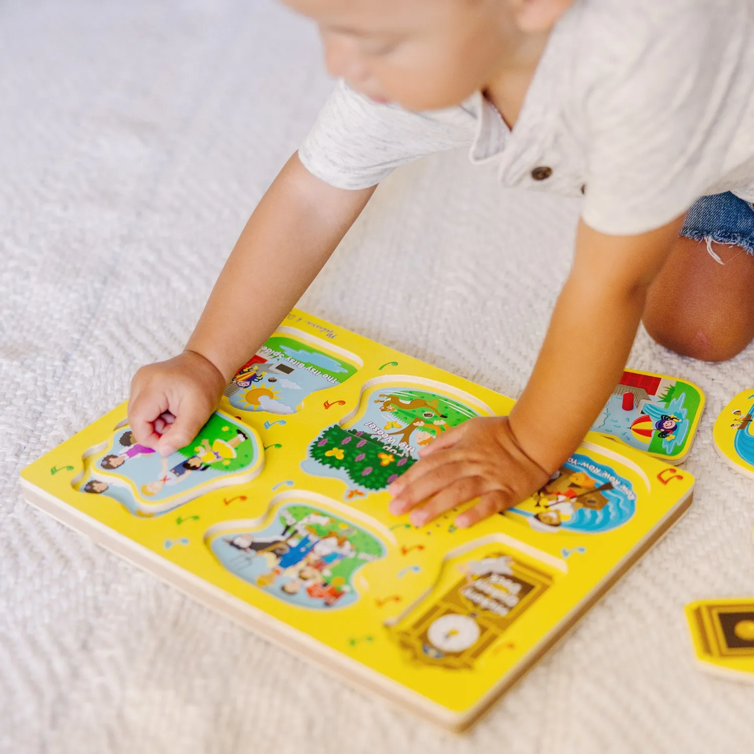 Melissa & Doug Nursery Rhymes 1 geluidspuzzel 6 stukjes hout