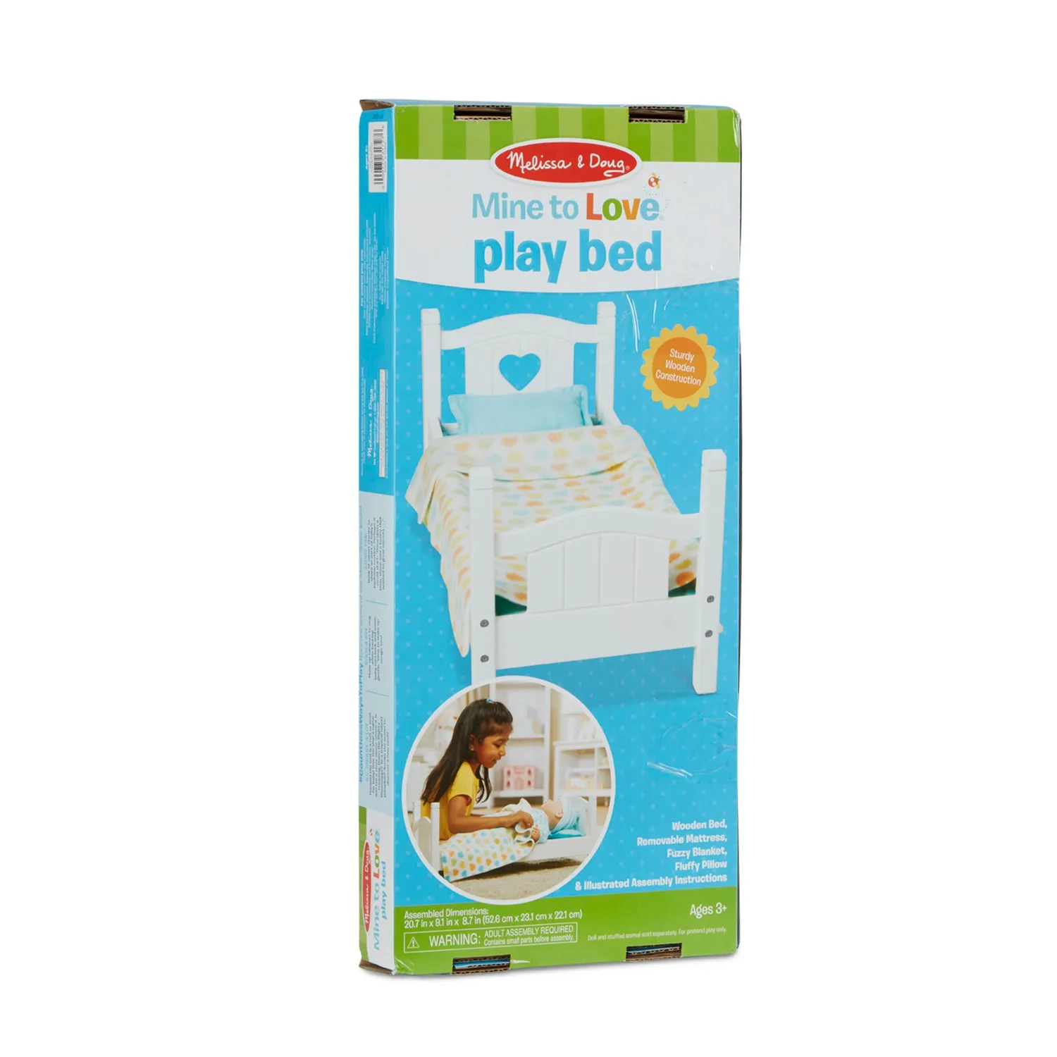 Melissa & Doug Mine to Love Play Bed poppenbed houten poppen tot 45cm