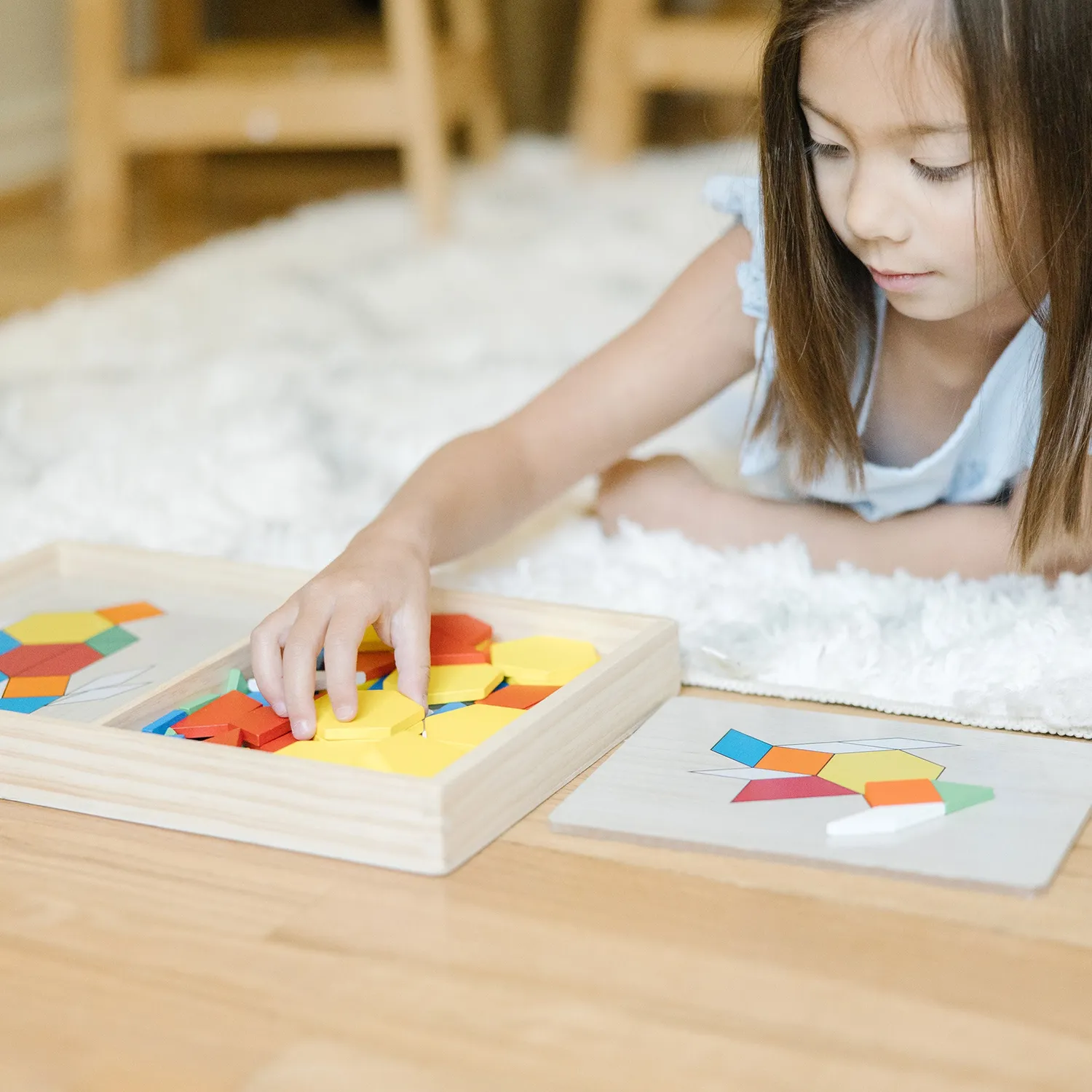 Melissa & Doug Pattern Blocks mozaïekset 120 vormen 10 kaarten