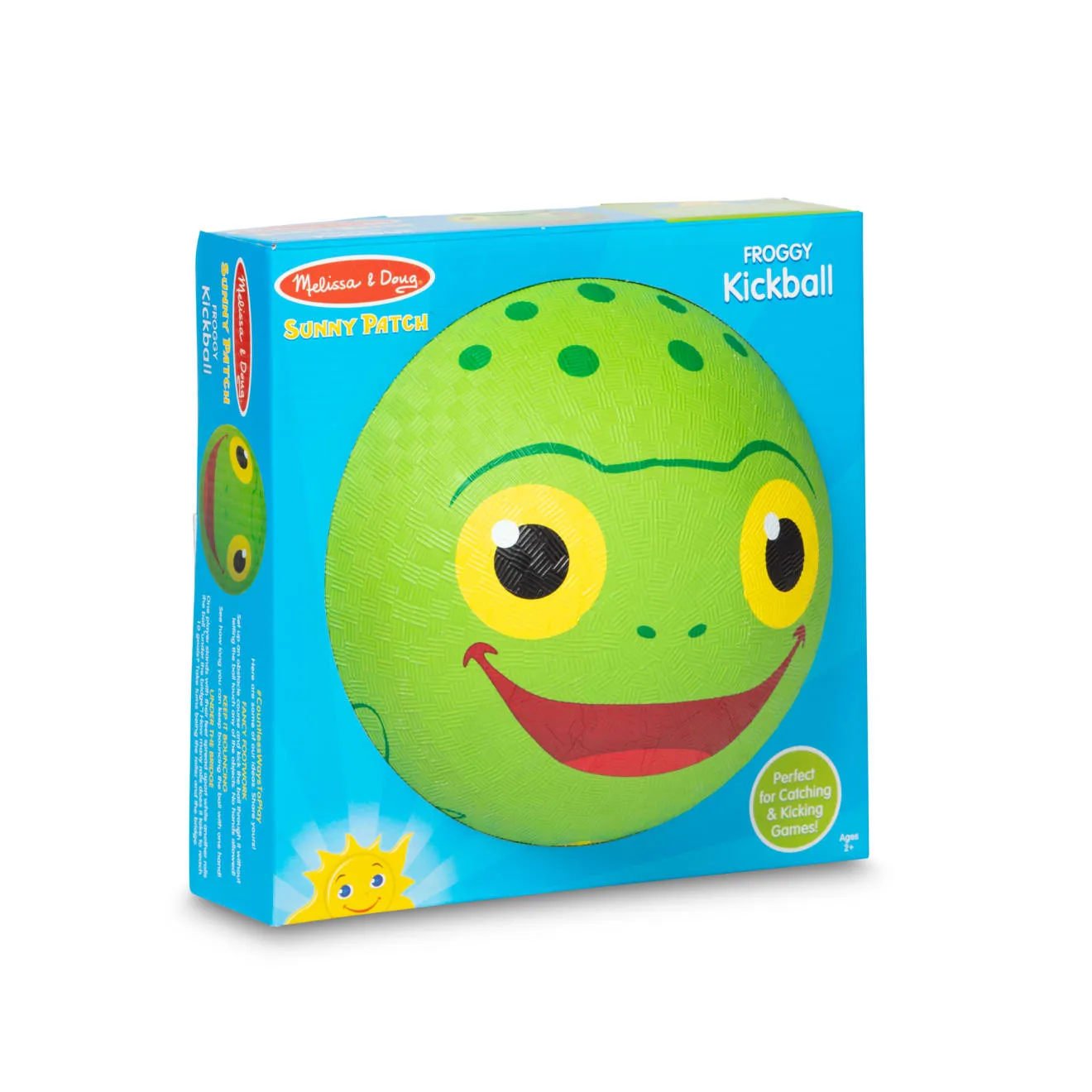 Melissa & Doug Froggy Kickball stuiterbal groen