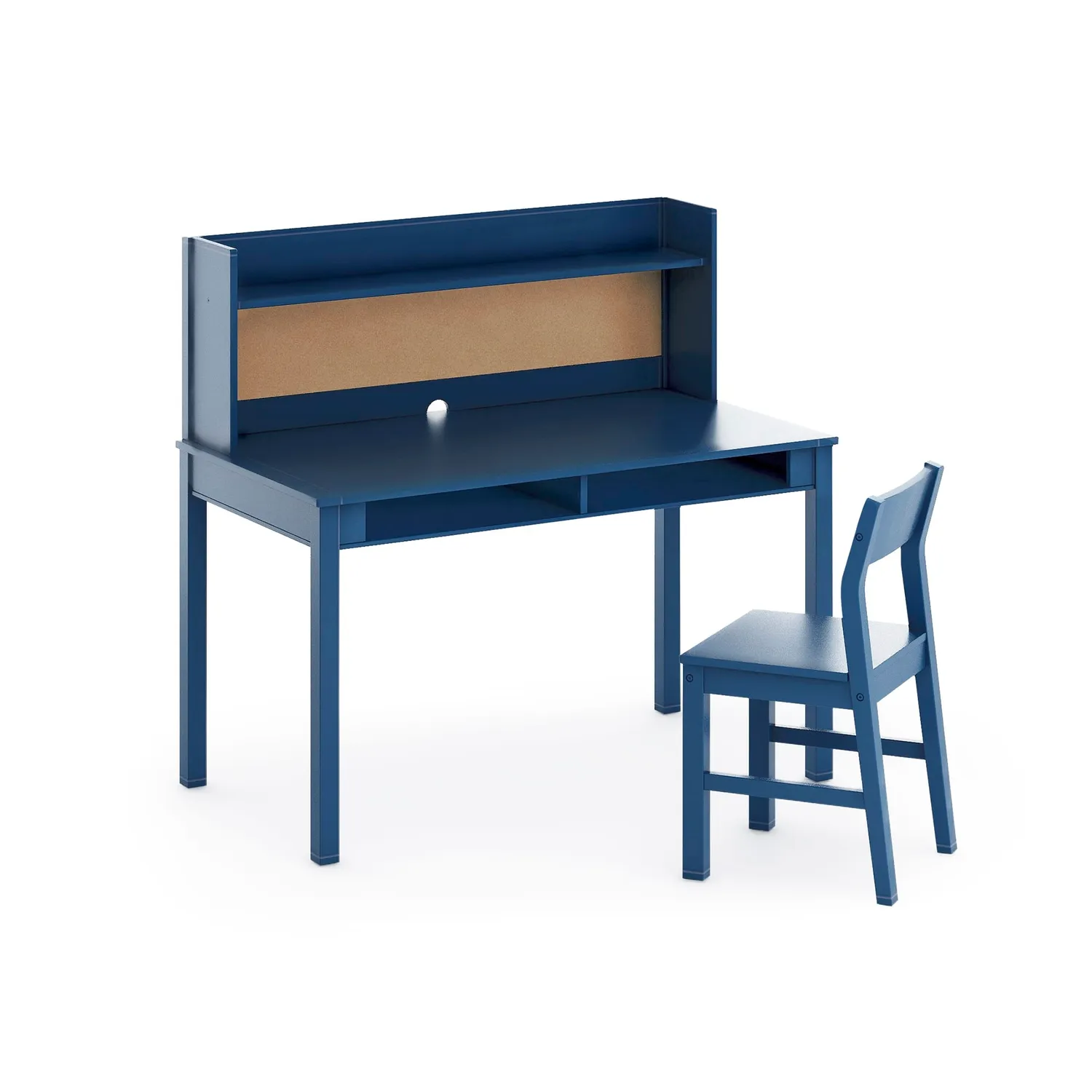Martha Stewart Kids bureau met hutch en stoel linnenwit