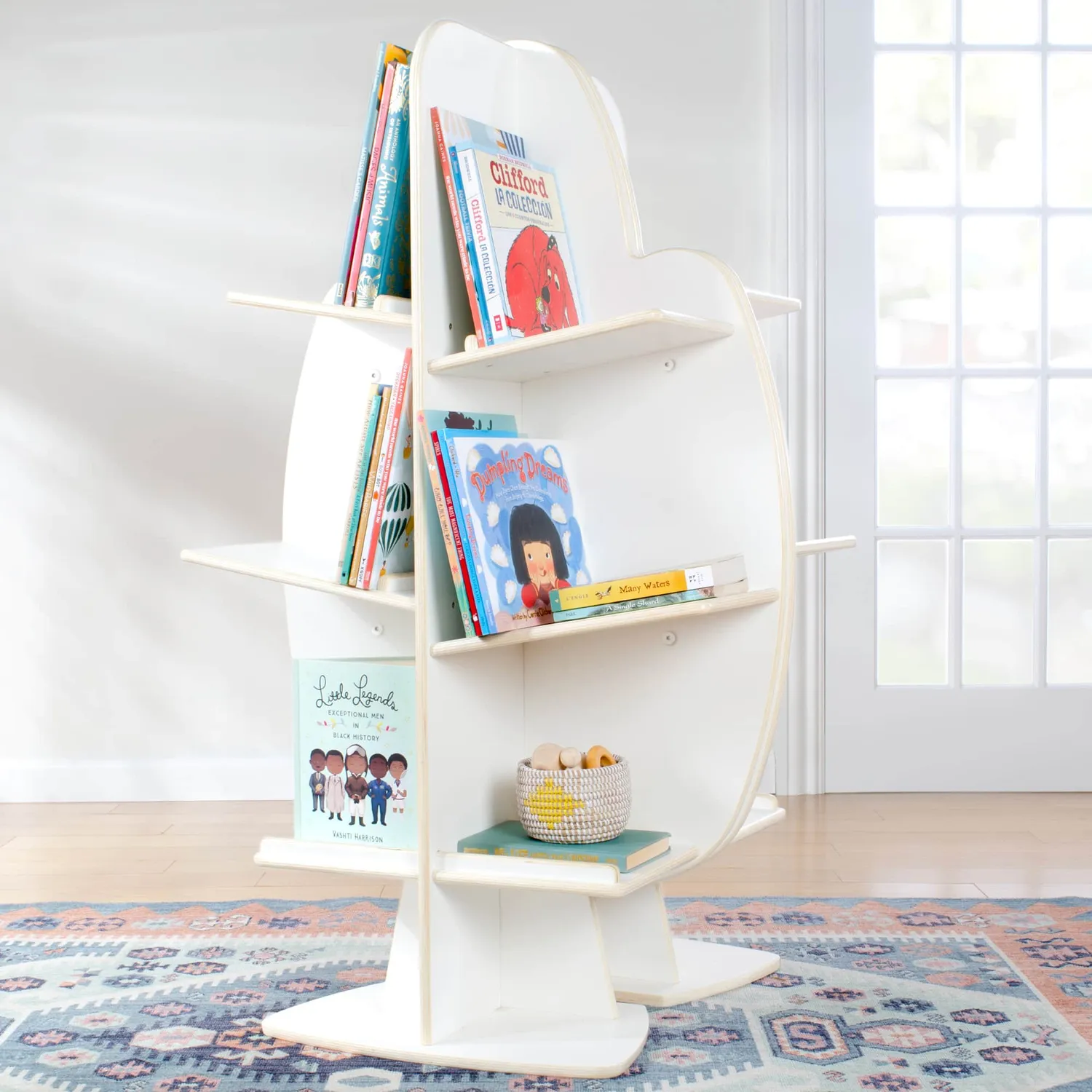 Guidecraft EdQ Reading Tree boekenkast wit 6 vakken