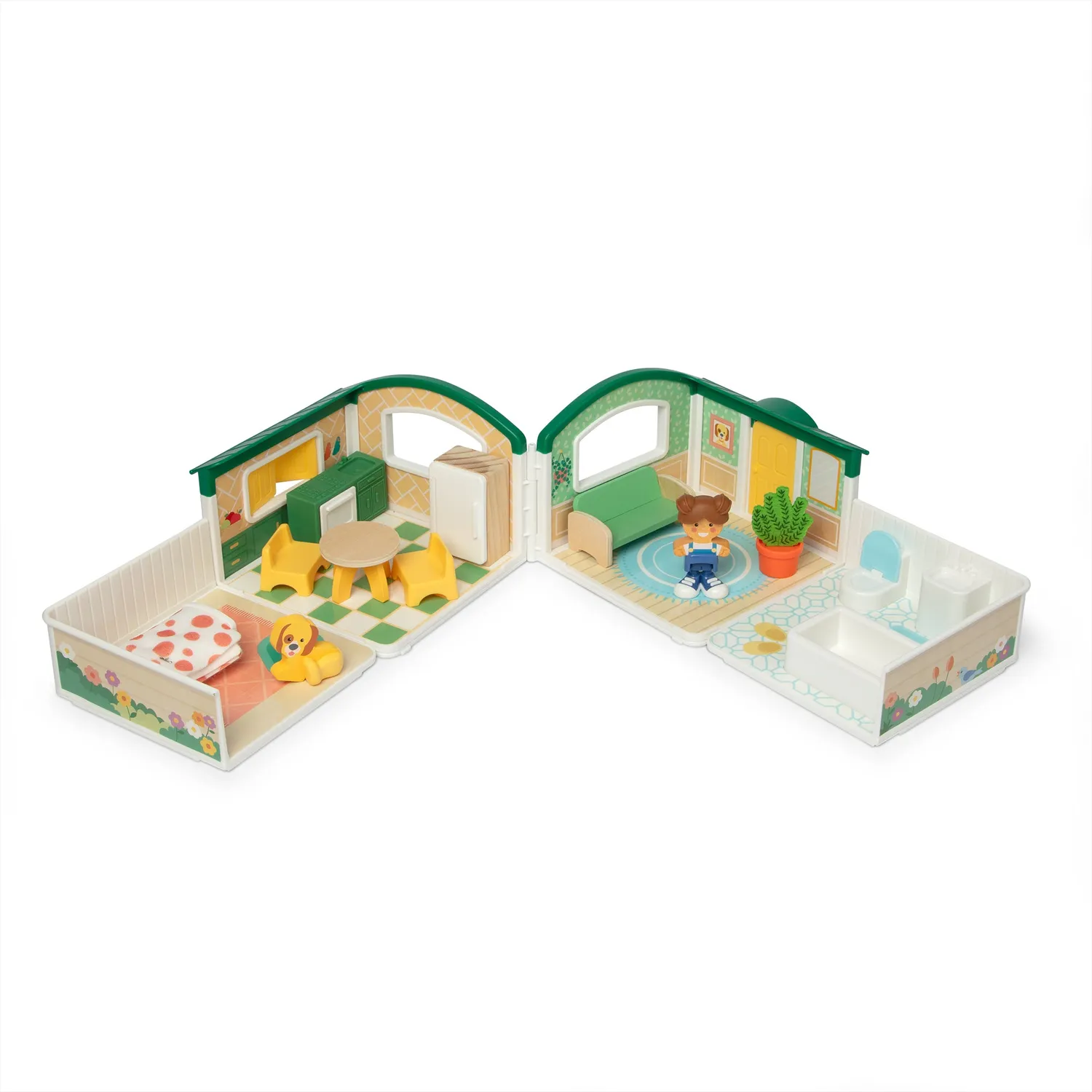 Melissa & Doug Cheery Lane poppenhuis met figuren