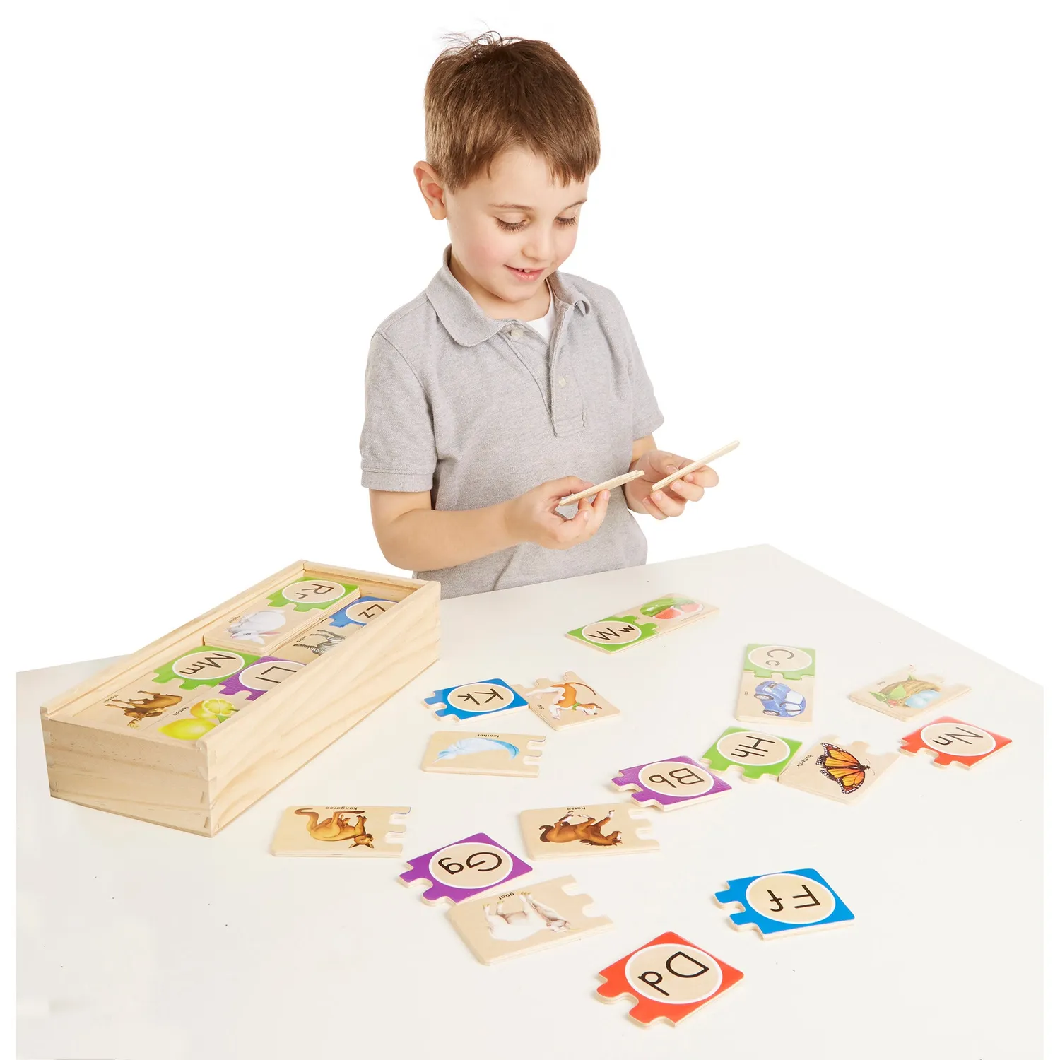 Melissa & Doug Self-Correcting Letter Puzzles letterpuzzel