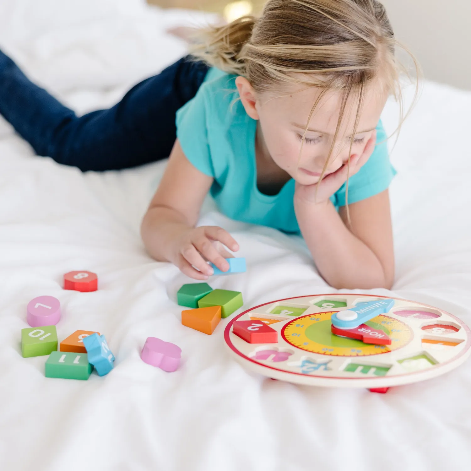 Melissa & Doug Shape Sorting Clock vormenklok hout