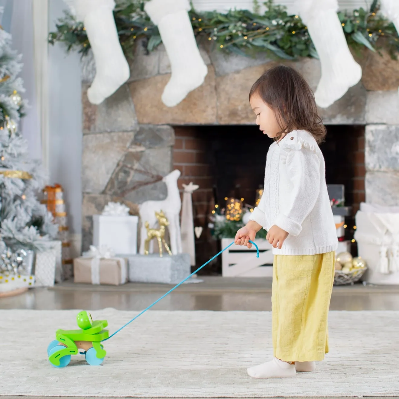 Melissa & Doug First Play Frolicking Frog trekspeeltje houten
