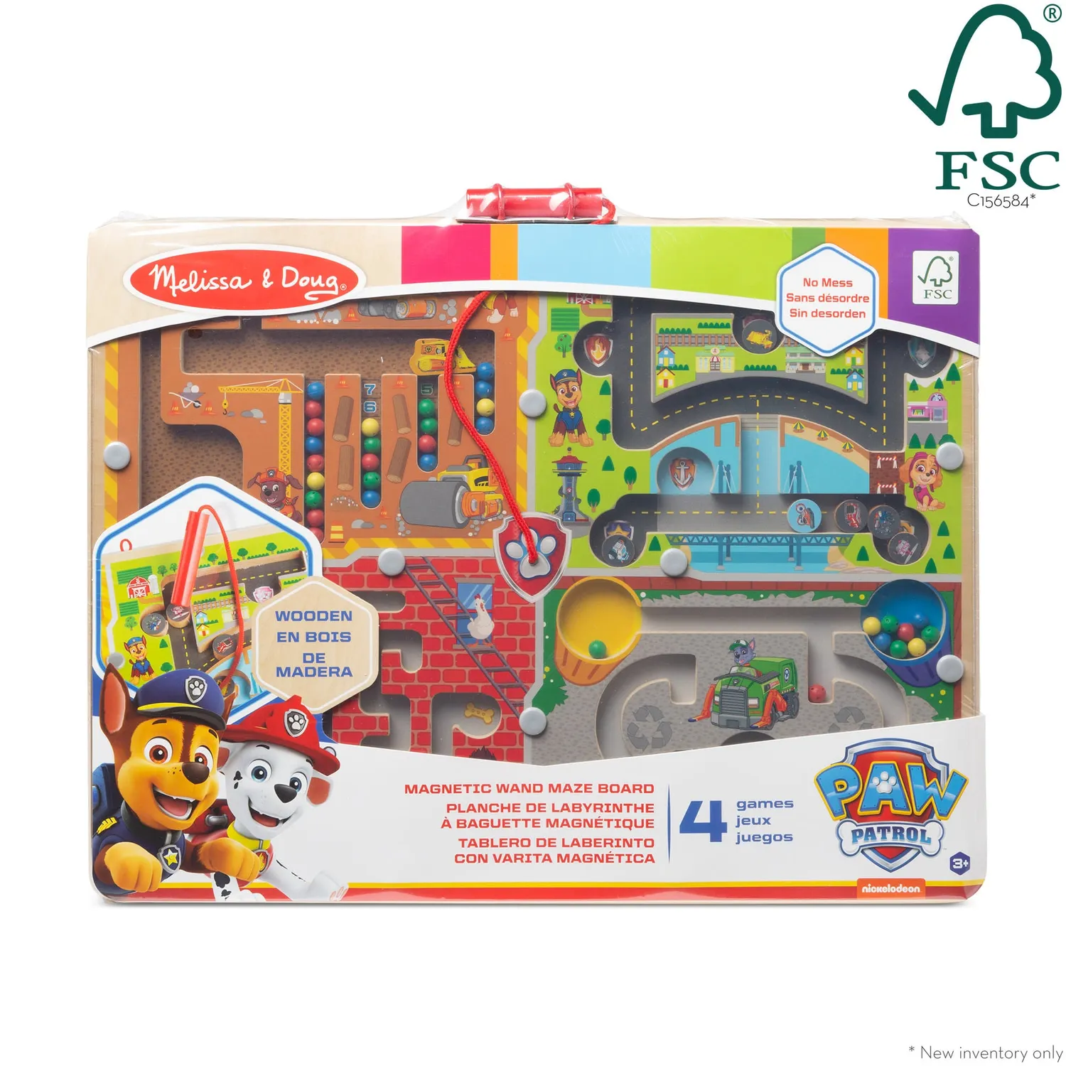 Melissa & Doug PAW Patrol magneet doolhof 4-in-1 hout
