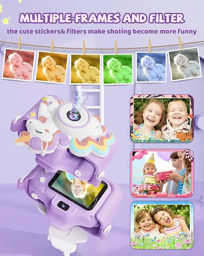 KOKODI kindercamera Roze digitaal met 32GB kaart