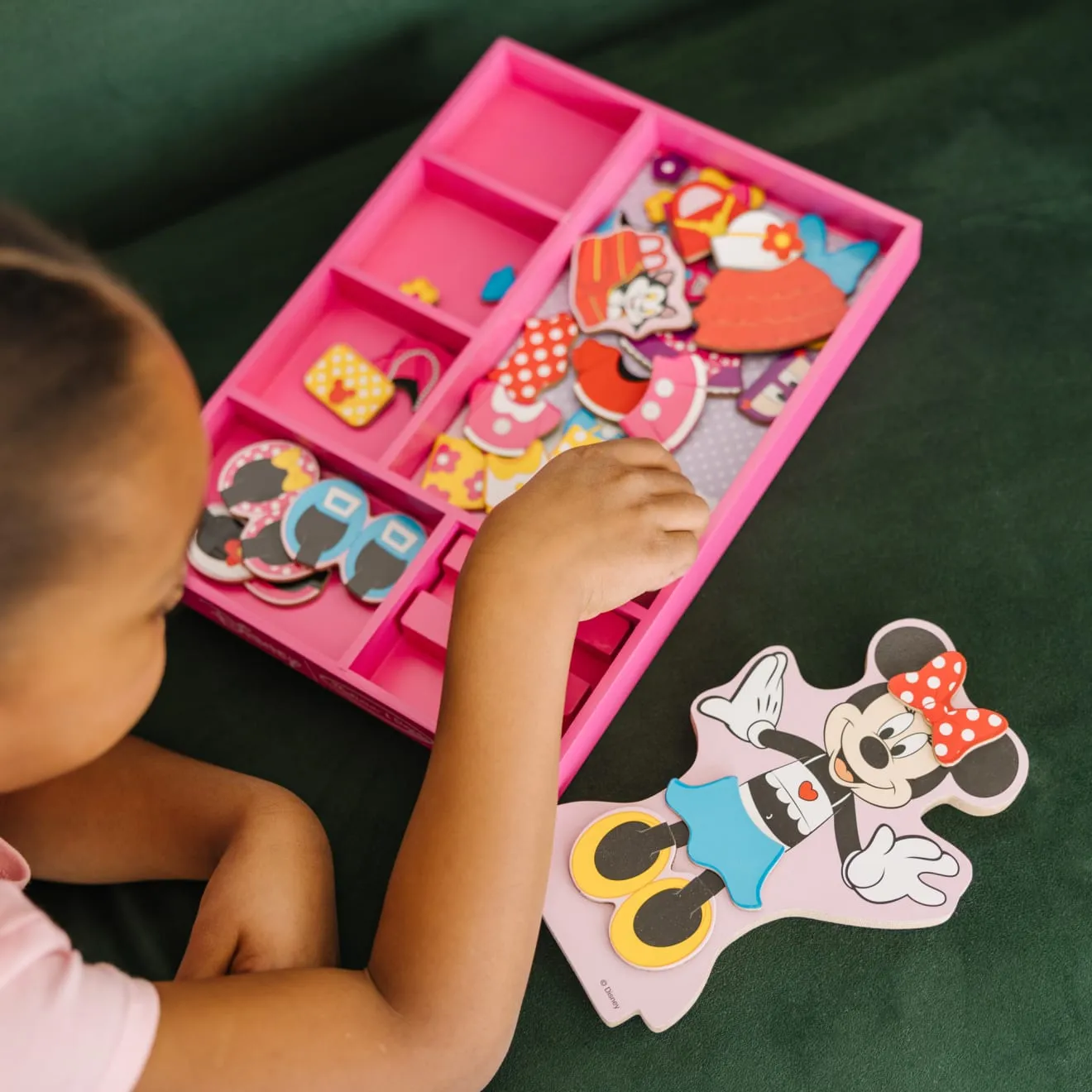 Melissa & Doug Minnie magnetische aankleedpop hout