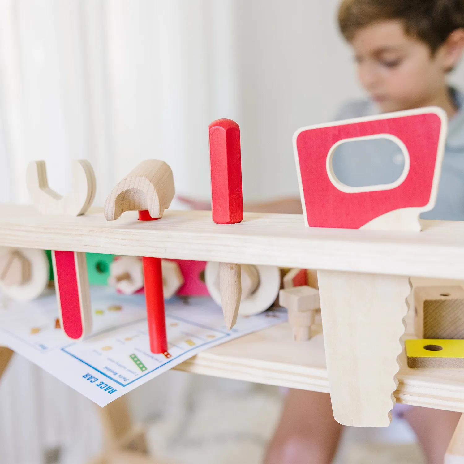 Melissa & Doug Wooden Project werkbank hout 55-delig