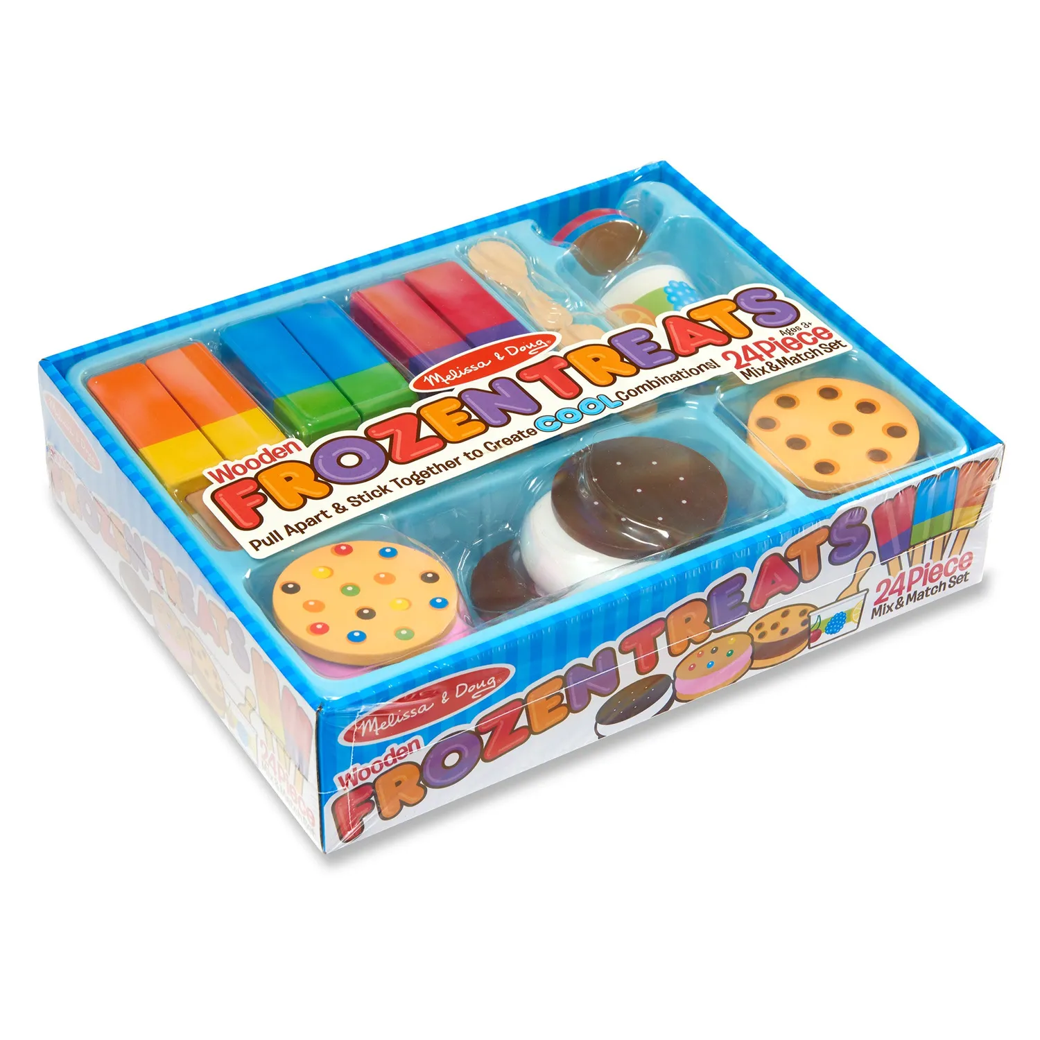 Melissa & Doug Frozen Treats ijsjes speelset 24-delig houten