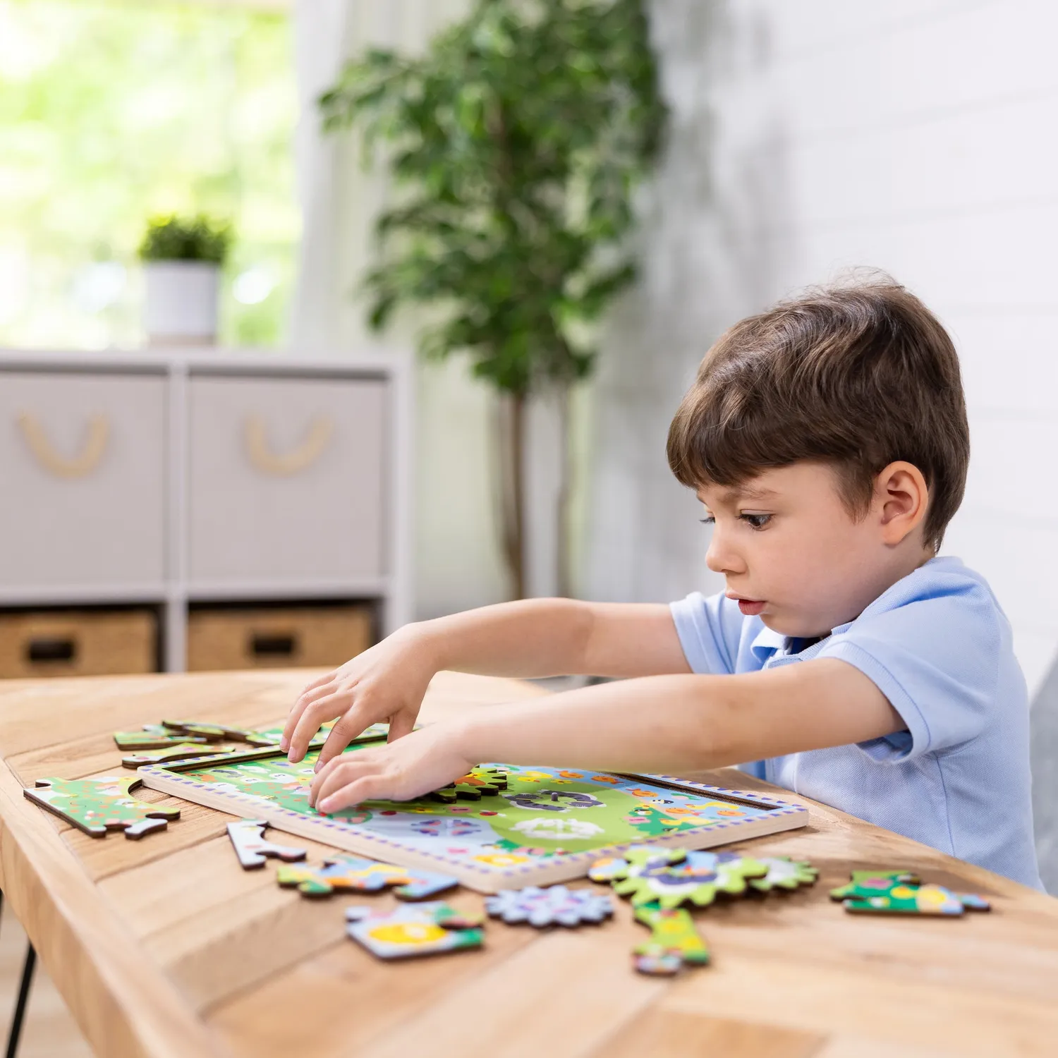 Melissa & Doug Animal Chase puzzel hout 24 stukjes 3+ jaar