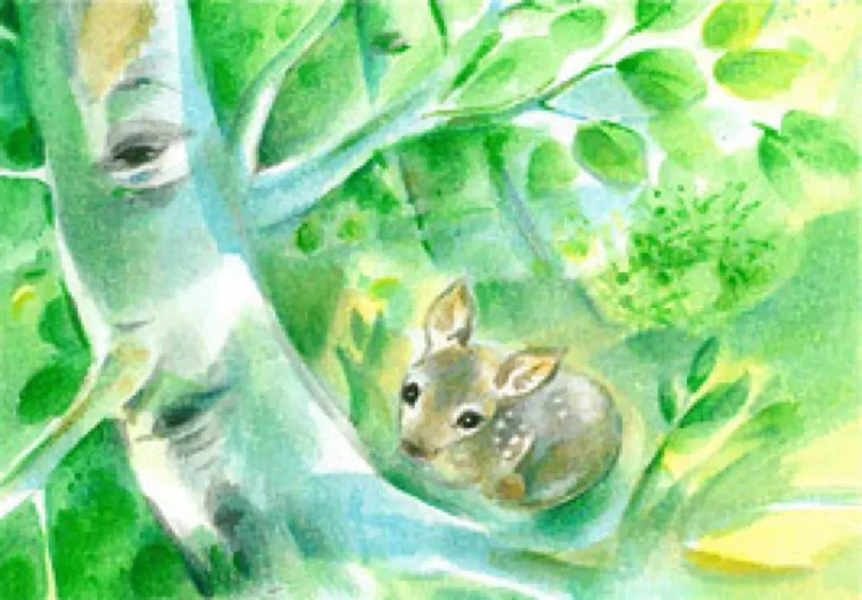 Ginger Fairy Marie-Laure Viriot Waldblick kaart 10x15 cm stevig