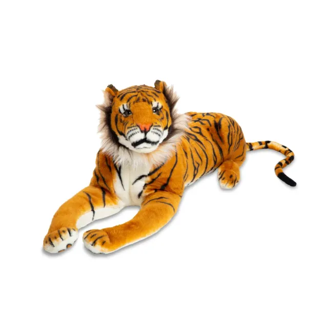 Melissa & Doug Tijger knuffel groot levensecht pluche