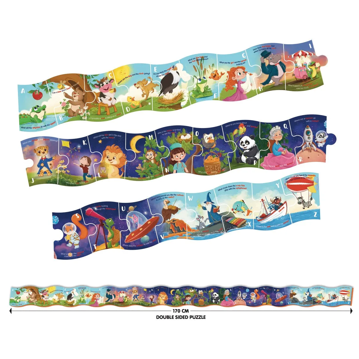 Puedo Alphabet Story Puzzle verhaal 170 cm Engels