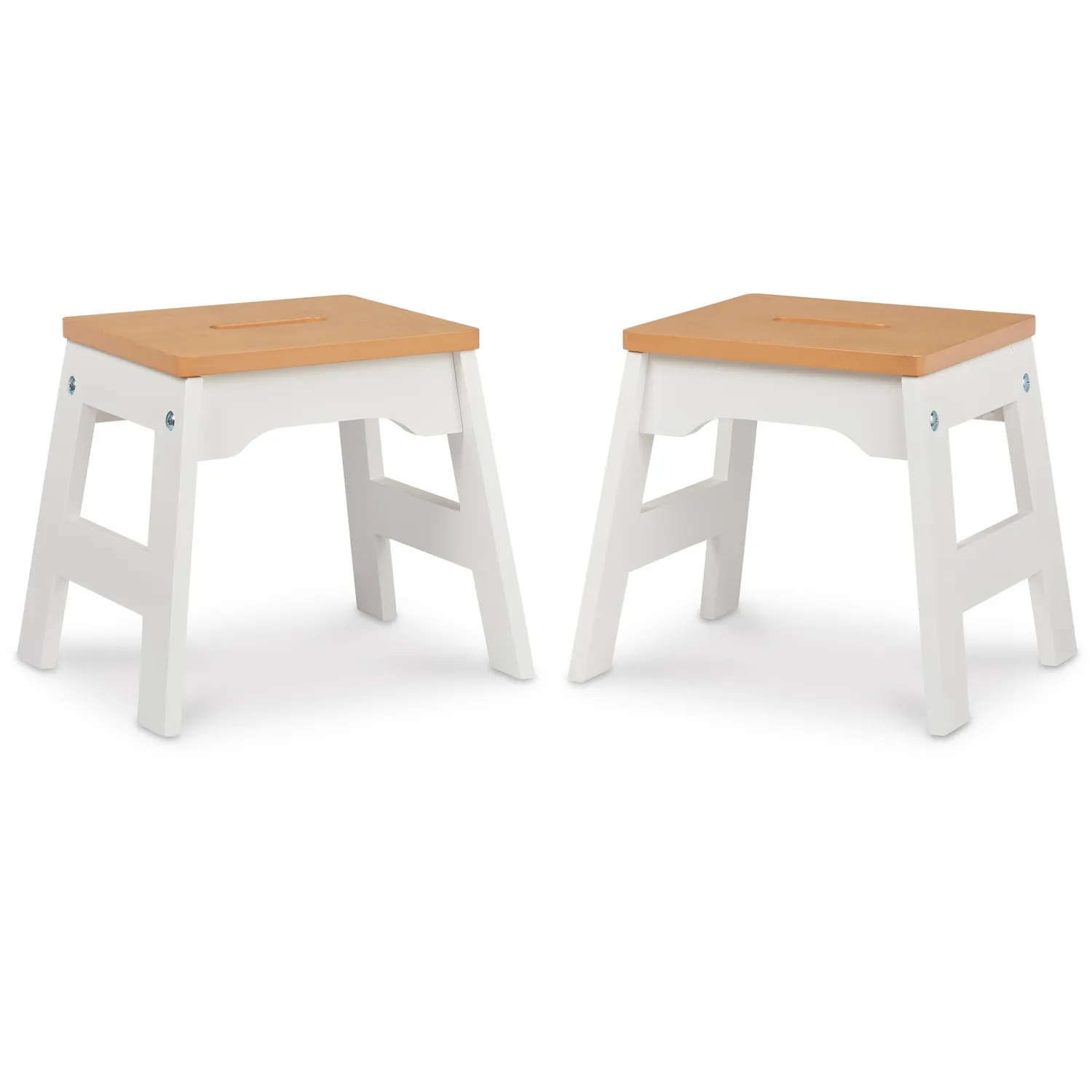 Melissa & Doug Wooden Stools krukjes 2 stuks 28 cm