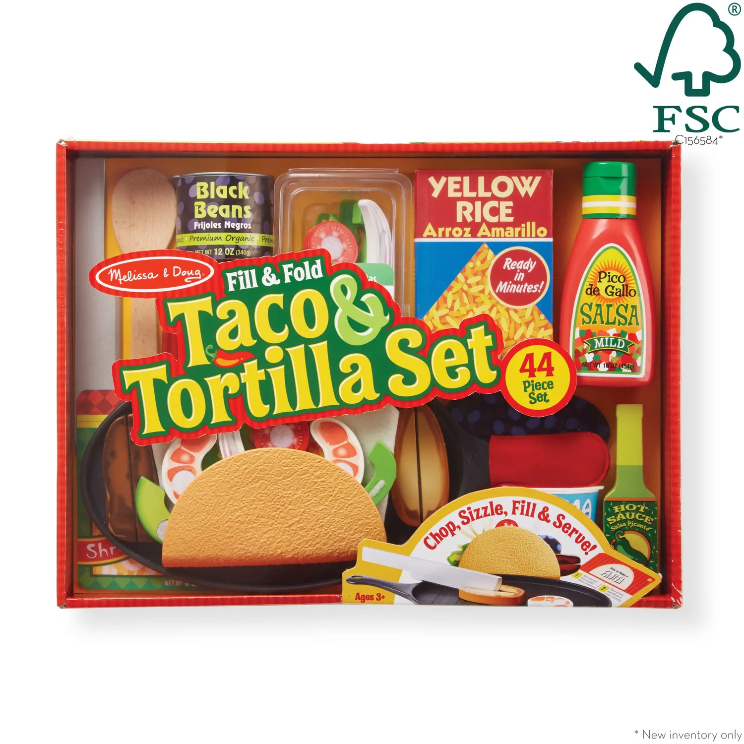 Melissa & Doug Fill & Fold Taco speelset 43-delig