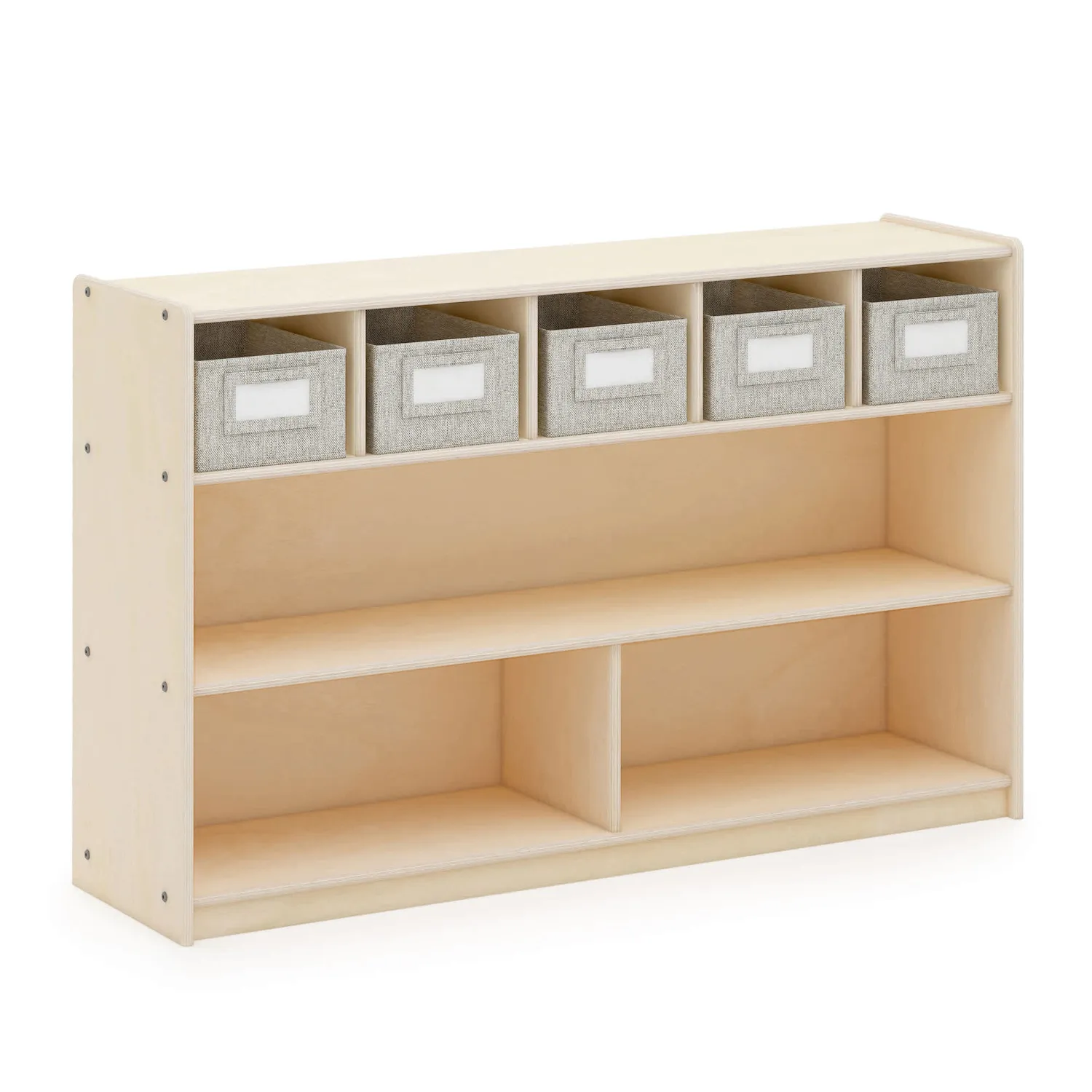 Guidecraft EdQ opbergkast 5 vakken wit