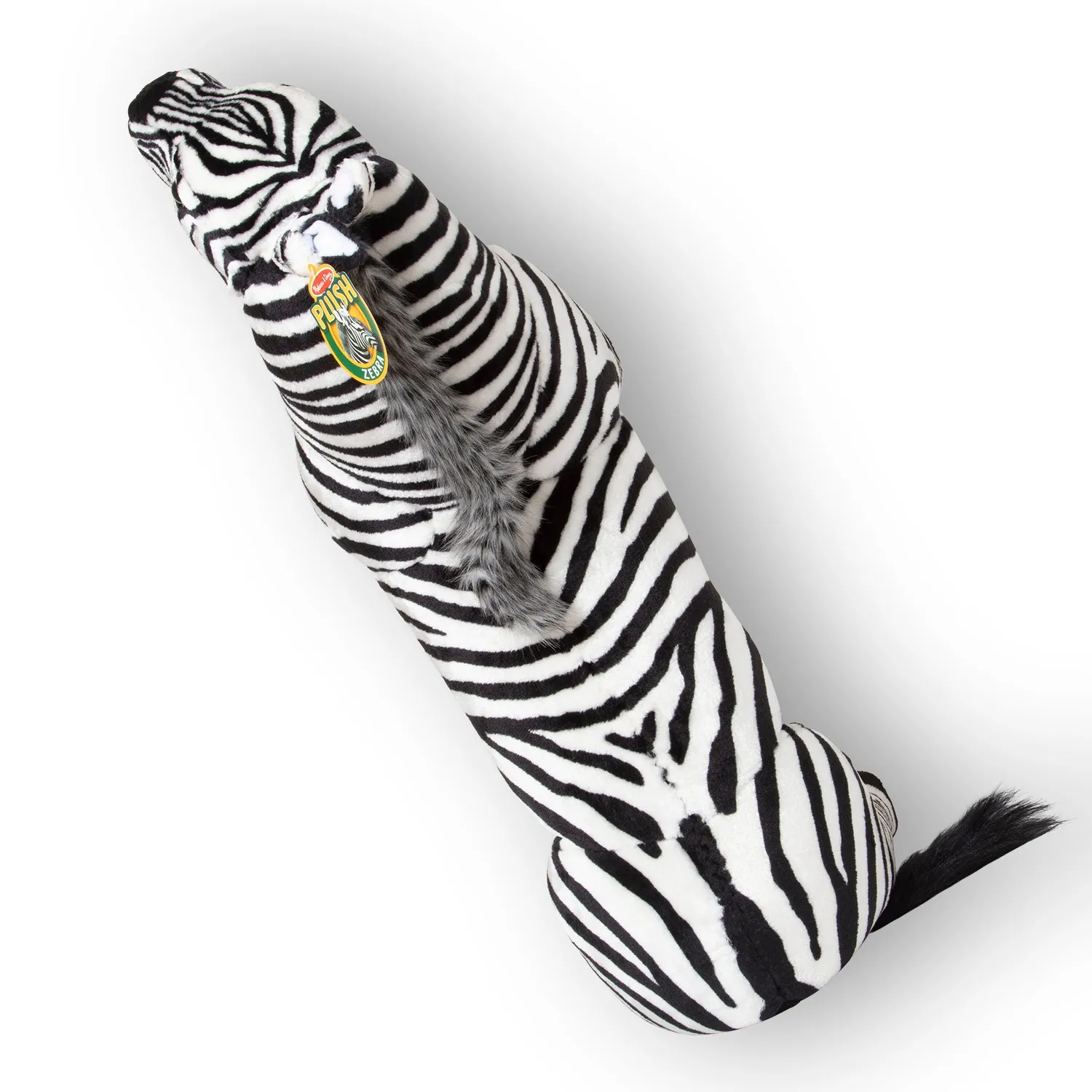 Melissa & Doug Zebra knuffel groot staand 76 cm