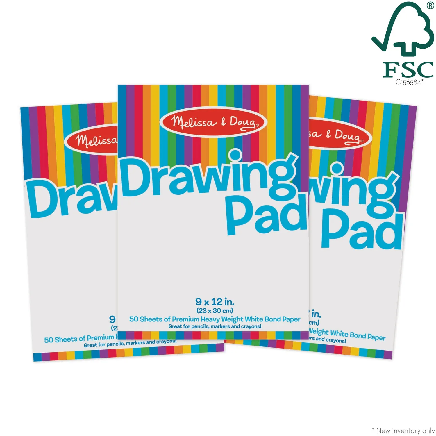 Melissa & Doug Tekenpapier 9x12 inch 3-pack 50 vel