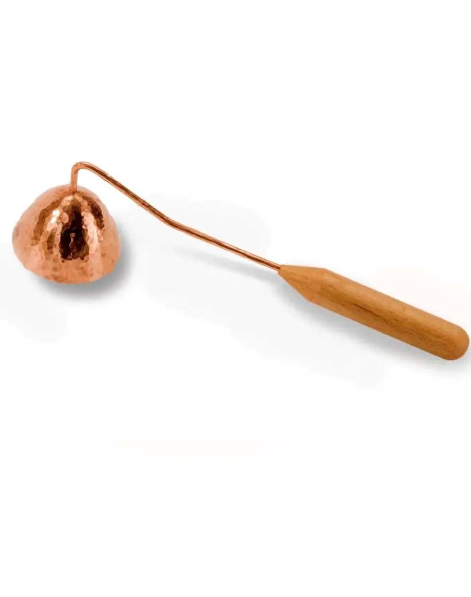 Ginger Fairy kaarsendover koper 19 cm handgesmeed