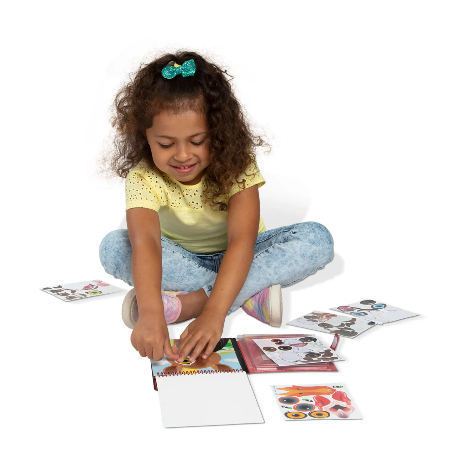Melissa & Doug Make-a-Face Farm stickerboek 76 herbruikbare stickers