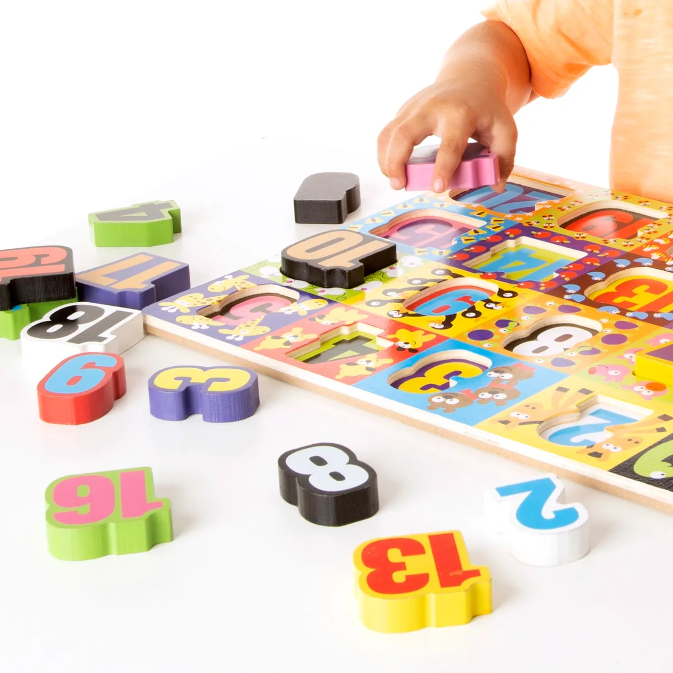 Melissa & Doug Jumbo Numbers houten puzzel 1-20 20 stukjes