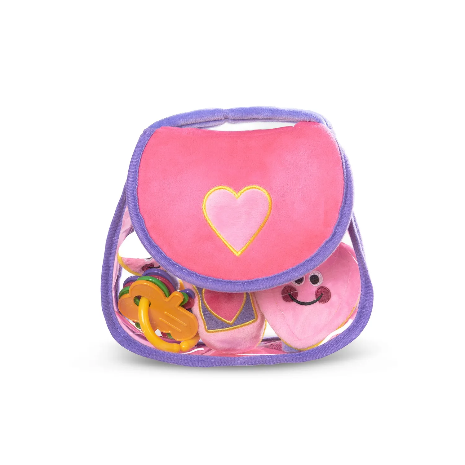 Melissa & Doug Pretty Purse zachte handtas peuterspeelgoed