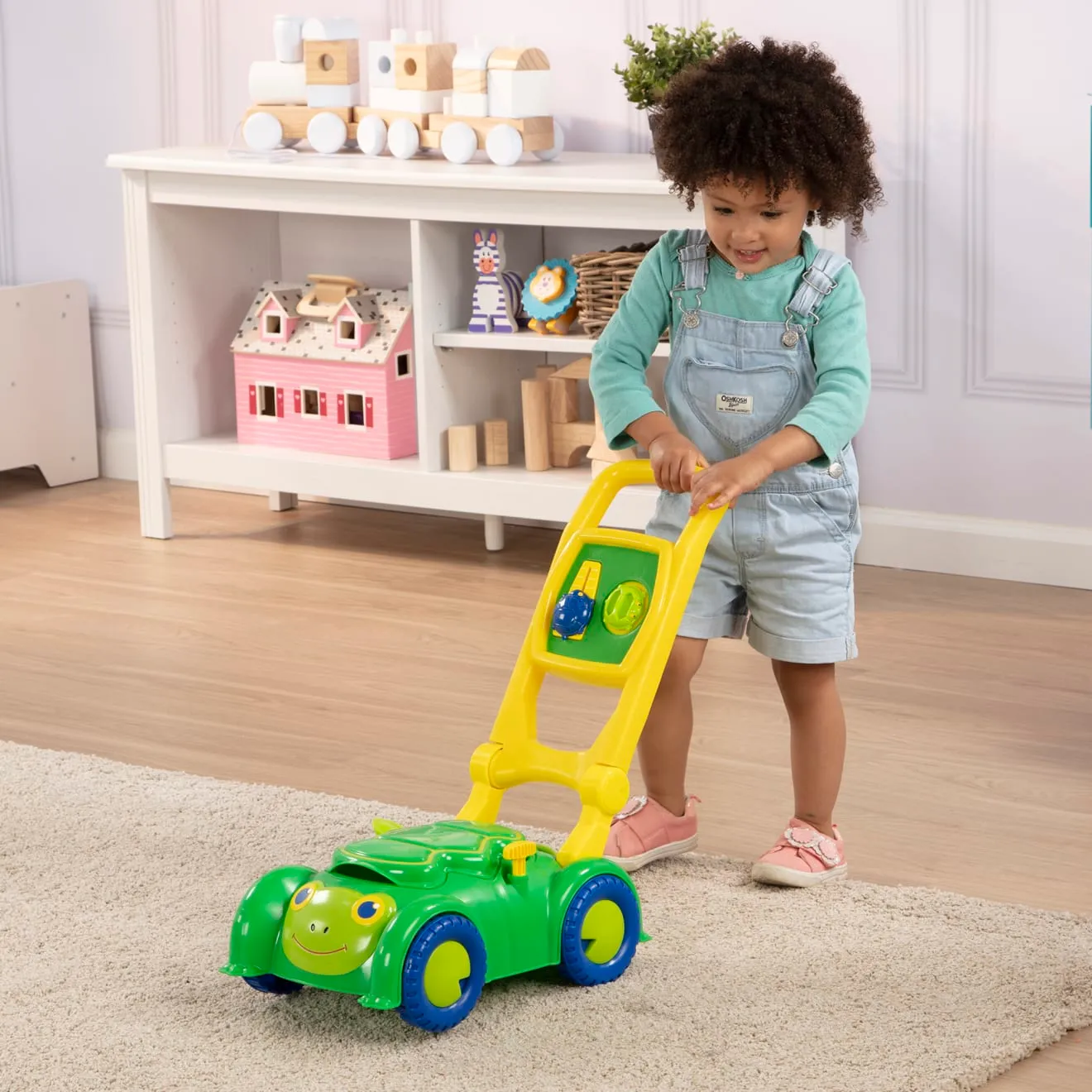 Melissa & Doug Snappy Turtle grasmaaier loopwagen schildpad