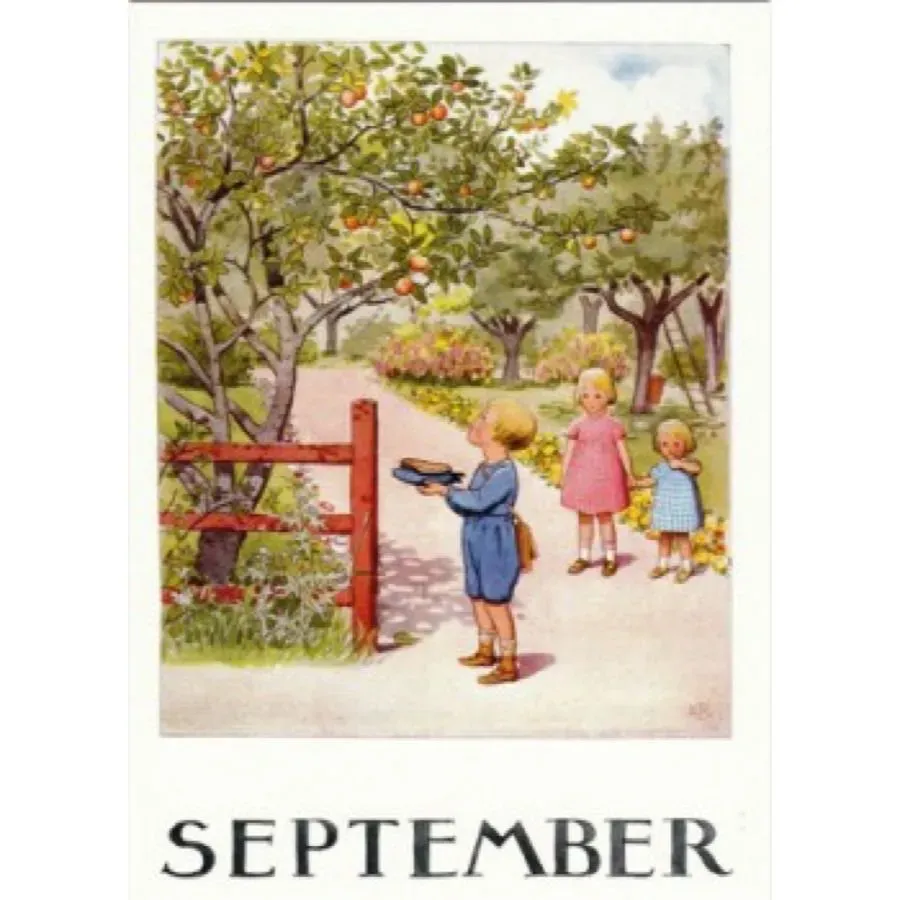 Ginger Fairy Elsa Beskow September poster A4 stevig