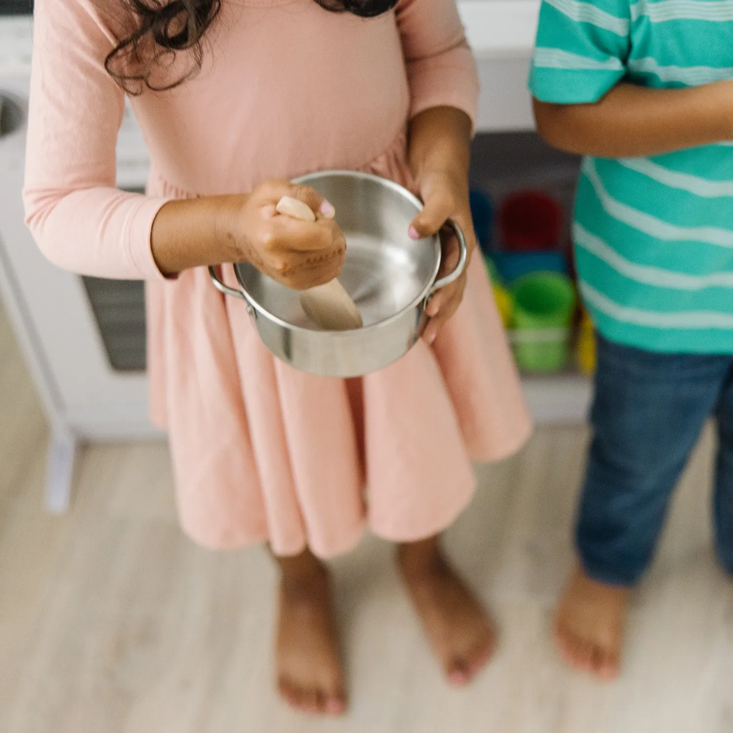 Melissa & Doug Pots & Pans pannenset speelgoed rvs