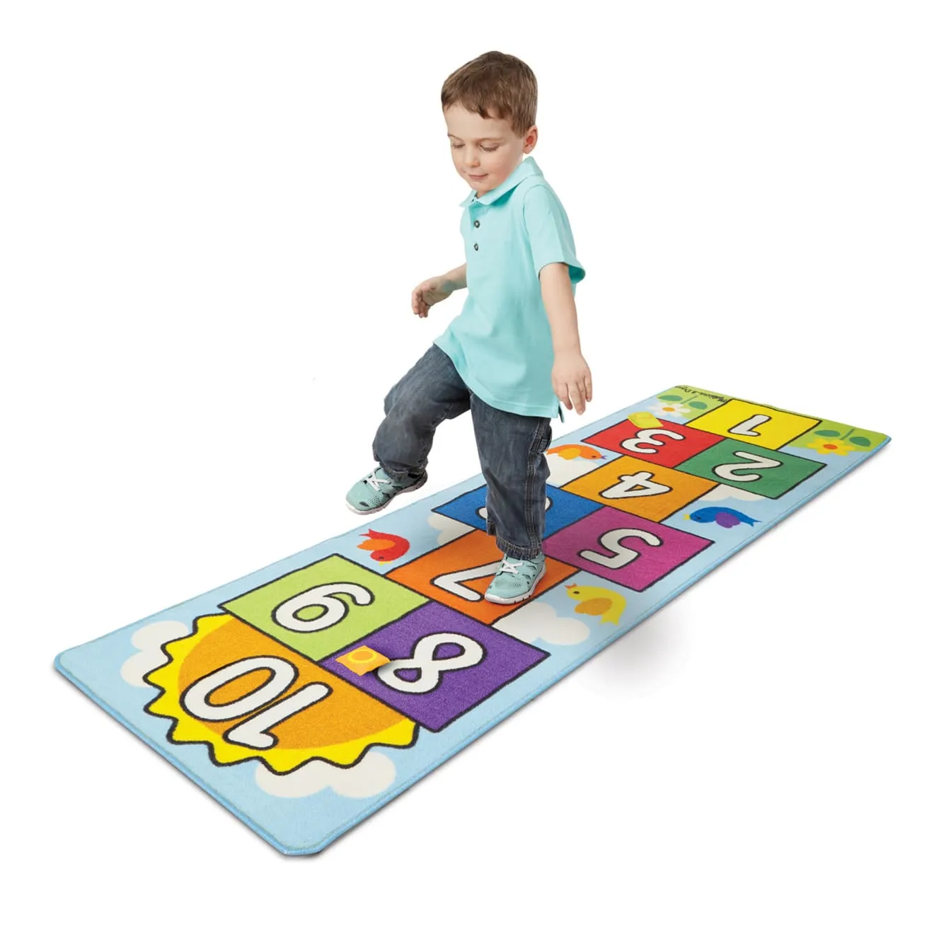 Melissa & Doug Hop & Count hinkelmat met pittenzakjes antislip