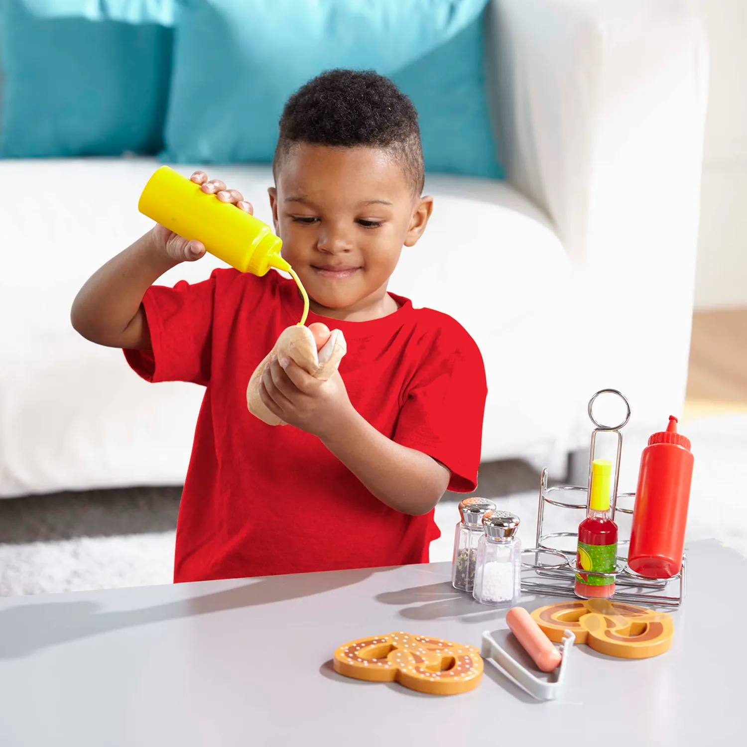 Melissa & Doug Condiments speelgoed keukenset 6-delig