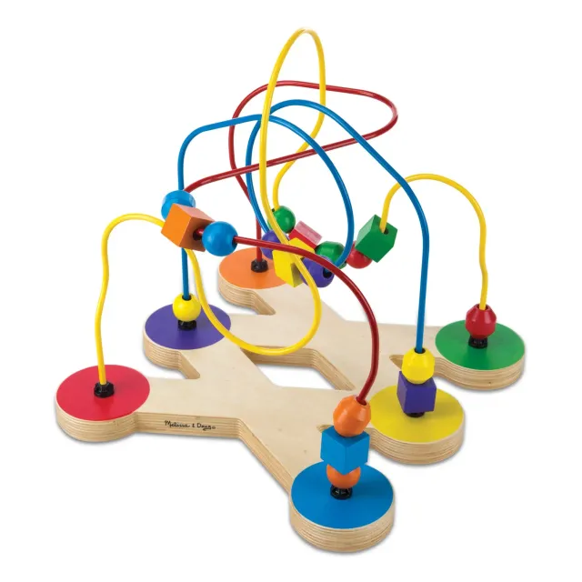 Melissa & Doug Wooden Bead Maze Kralendoolhof hout 18 kralen