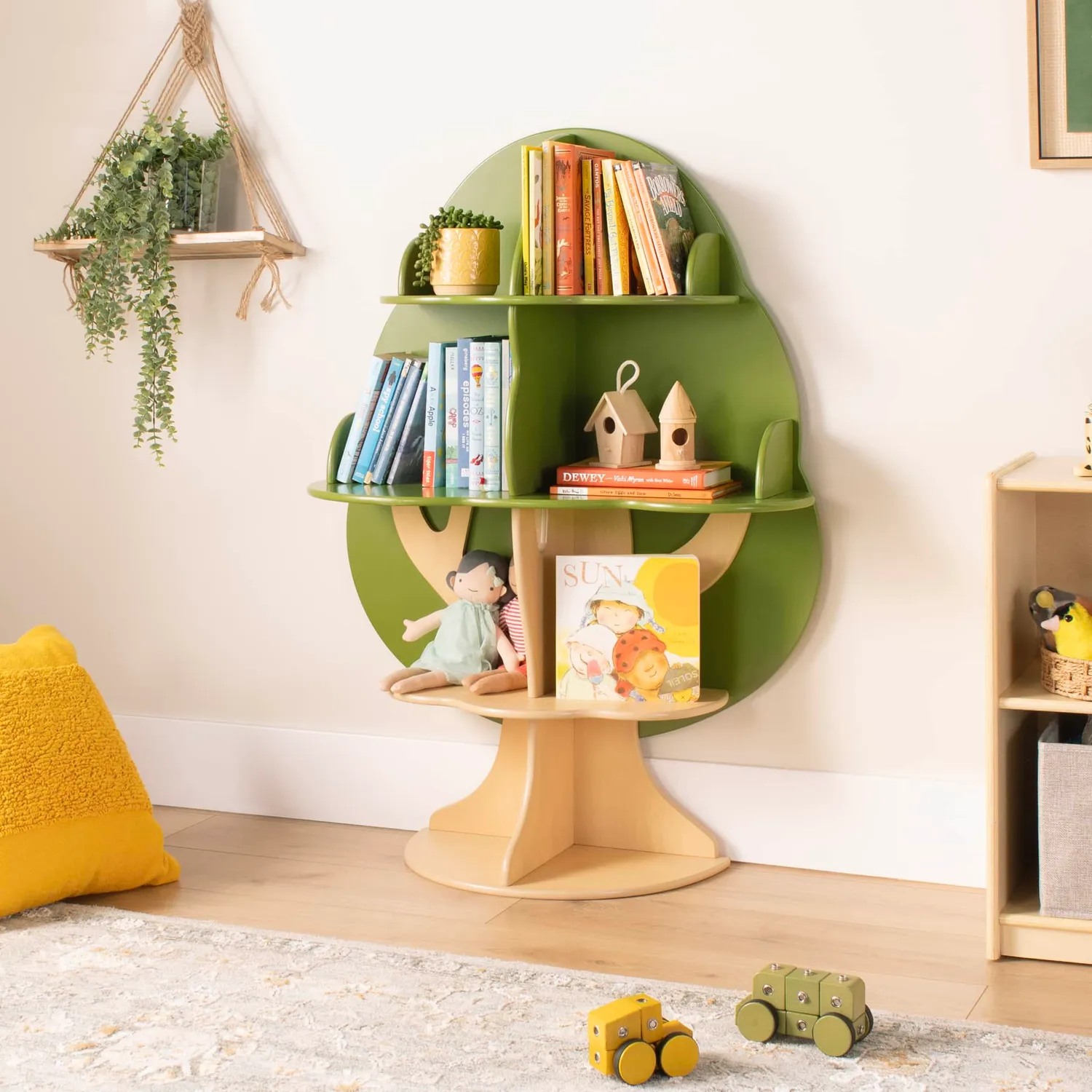 Guidecraft Tree Bookshelf kinderboekenkast 6 planken boomvorm