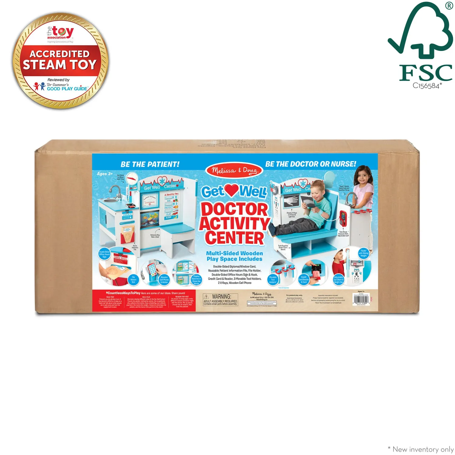 Melissa & Doug Get Well Doctor Activity Center Dokterspraktijk hout
