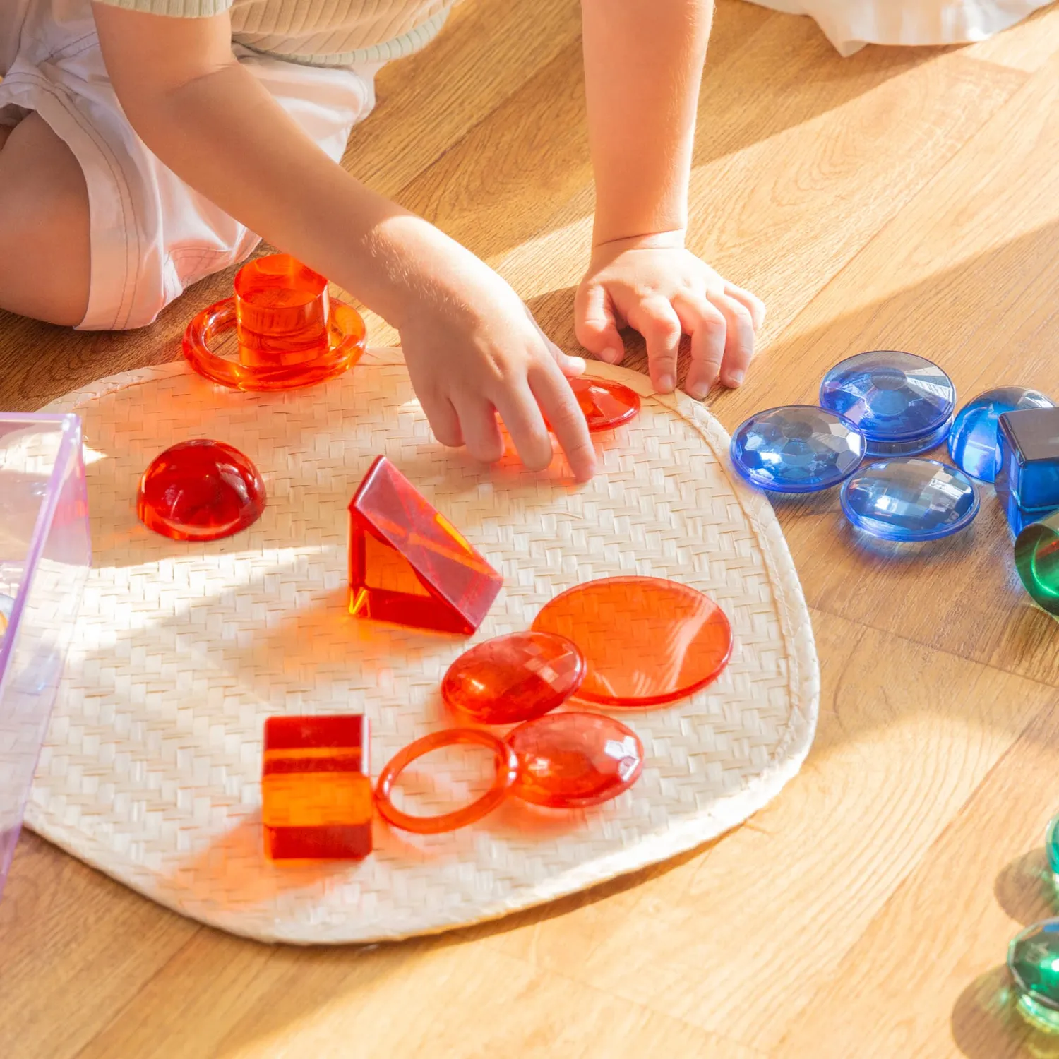 Guidecraft Light Color Toddler Loose Parts STEM kit
