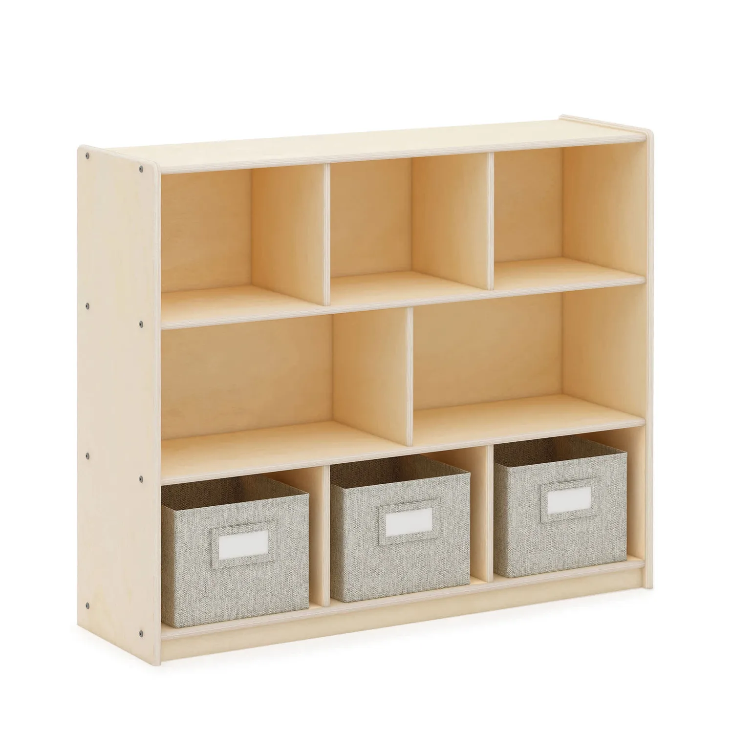 Guidecraft EdQ opbergkast 3-planks 8-vaks wit 36 inch