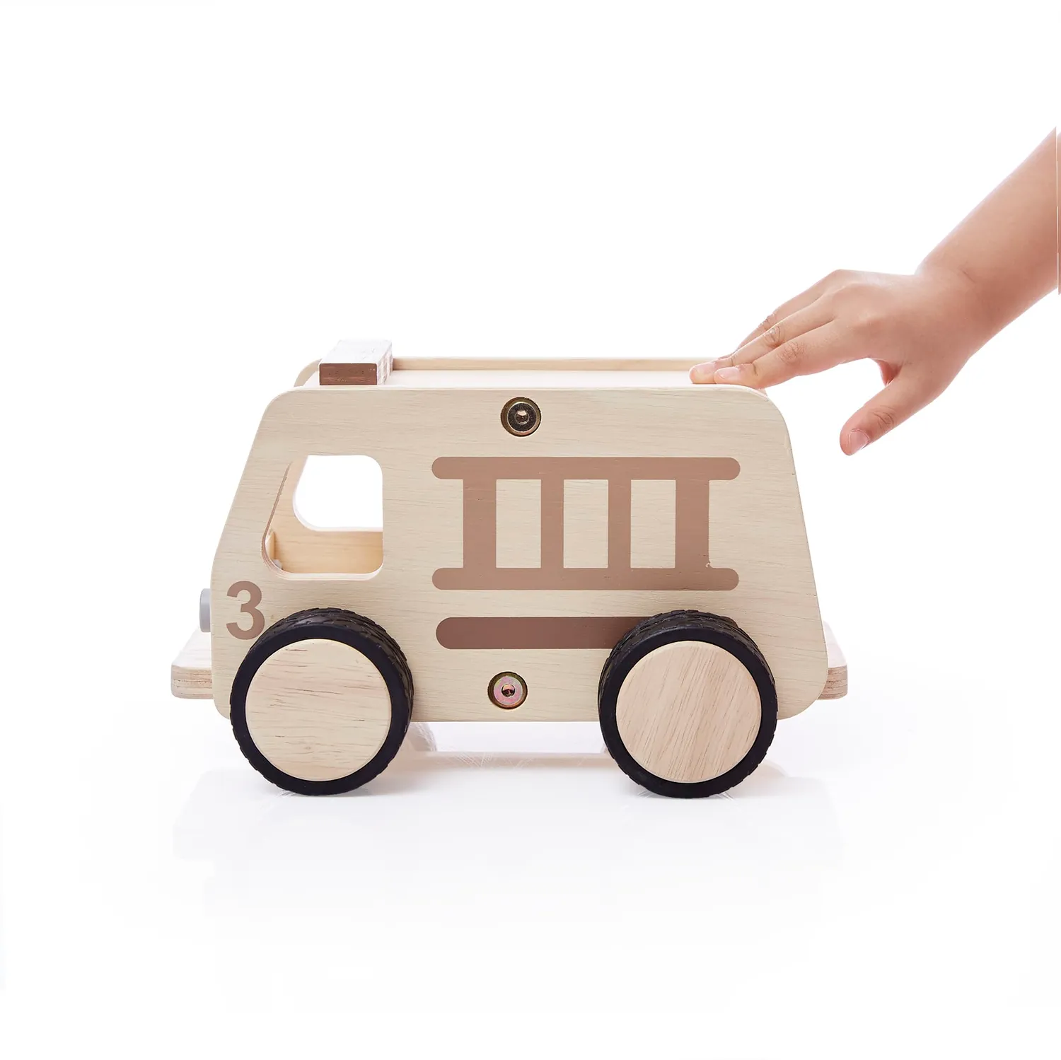 Guidecraft Wooden Fire Truck houten brandweerwagen